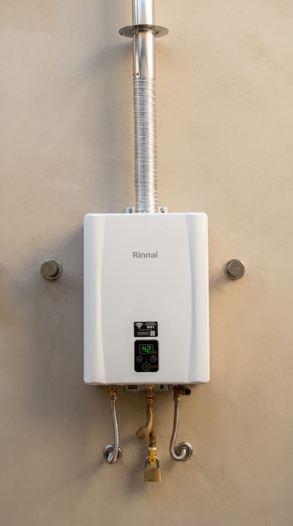 Aquecedor Rinnai instalado